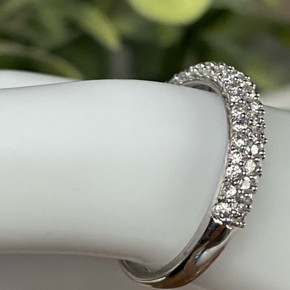 1/2CT Sapphire ring Silver .925 - Picture 3 of 10